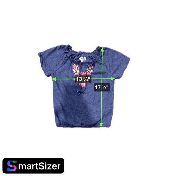 Mudd Embroidered Girls Floral Off-Shoulder Bohemian Top XS/S - Picture 6 of 9